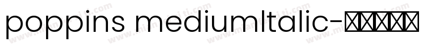 poppins mediumltalic字体转换